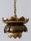 Mid-Century Modern Brass Lotus Pendant Lamp from Feldman Lighting Co, 1960s 5