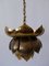 Mid-Century Modern Brass Lotus Pendant Lamp from Feldman Lighting Co, 1960s 6