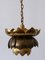 Mid-Century Modern Brass Lotus Pendant Lamp from Feldman Lighting Co, 1960s 1