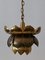 Mid-Century Modern Brass Lotus Pendant Lamp from Feldman Lighting Co, 1960s 2
