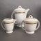Art Deco Porcelain Tea Set from Limoges, 1930s, Set of 15 1