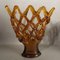 Large Italian Murano Glass Bowl with Grid Pattern from Made Murano Glass, 1950s 3