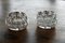 Mid-Century French Crystal Pique Fleur Vases from VMC, Set of 2, Image 1