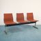Vintage Leather 3-Seat Bench, 1970s 1
