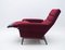 Scandinavian Wooden and Fabric Lounge Chair, 1960s 5