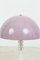 Lampada da tavolo vintage color malva con decorazione in cristallo, Immagine 3