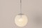Italian Murano Glass Ball Pendant Lamps from Venini, 1950s, Set of 2 7