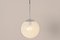 Italian Murano Glass Ball Pendant Lamps from Venini, 1950s, Set of 2, Image 7