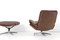 Swiss Rosewood Reclining King Chair and Stool Set by Andre Vandenbeuck for Strässle, 1960s 16