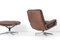 Swiss Rosewood Reclining King Chair and Stool Set by Andre Vandenbeuck for Strässle, 1960s 15