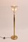 Mid-Century German White Golden Floor Lamp from Staff, 1960s 4