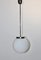 Bauhaus German Opaline Glass Ball Ceiling Lamp, 1930s 2