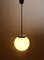 Bauhaus German Opaline Glass Ball Ceiling Lamp, 1930s 5
