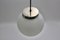 Bauhaus German Opaline Glass Ball Ceiling Lamp, 1930s, Image 7