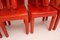 Chaises de Salon Vintage Space Age en Plastique Rouge par Marcello Siard, 1960s, Set de 8 9