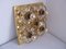 Gold and Crystal Glass Sconce, 1960s, Image 1