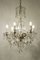 Antique Maria Theresa Crystal 6-Light Ceiling Lamp, 1900s 2