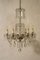 Antike Maria Theresa Kristallglas Deckenlampe mit 6 Leuchten, 1900er 1