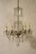 Antique Maria Theresa Crystal 6-Light Ceiling Lamp, 1900s, Image 1