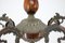 Lámpara de araña vintage de latón, años 50, Imagen 6