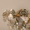 Brass and Crystal Glass Chandelier by Palwa for Bakalowits & Sohne, Austria, 1960s 5