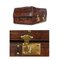 Englischer Koffer aus Leder mit Innentasche, 1880er 3