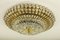 Lampada da soffitto ad incasso vintage in vetro, ottone e vetro acrilico, Austria, anni '50, Immagine 1