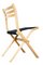 Vintage Birch and Black Fabric Model Palo Folding Chair from IKEA, 1980s, Image 6