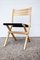 Vintage Birch and Black Fabric Model Palo Folding Chair from IKEA, 1980s, Image 1