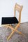 Vintage Birch and Black Fabric Model Palo Folding Chair from IKEA, 1980s 4