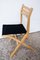 Vintage Birch and Black Fabric Model Palo Folding Chair from IKEA, 1980s, Image 4