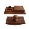 Set da scrivania Art Deco vintage intagliato a mano, Asia, Immagine 2