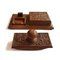 Set da scrivania Art Deco vintage intagliato a mano, Asia, Immagine 4