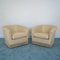 Vintage Beige Fabric Lounge Chairs, 1950s, Set of 2, Image 1