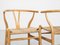 Wishbone Chairs in Beech by Hans Wegner for Carl Hansen & Søn, 1980s, Set of 6 5