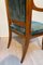 Neoclassical Armchairs in Solid Walnut & Green Velvet, France, 1830, Set of 2 9