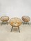 Fauteuils Boho Vintage, 1950s, Set de 3 3