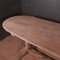 Antique French Elm Trestle Table, 1820s 7