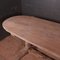 Antique French Elm Trestle Table, 1820s, Image 7