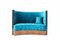 Sofá o sofá cama Art Déco de nogal, años 30, Imagen 4