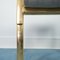 Vintage Brass and Fabric Dining Chairs, 1970s, Set of 4 7