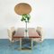 Vintage Brass and Fabric Dining Chairs, 1970s, Set of 4, Image 2