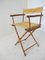 Vintage Handmade Wooden Faux Bamboo Folding Side Chair, 1930s 1