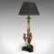 Vintage English Gilt Metal Table Lamp, 1990s, Image 4