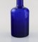 Large Vase Bottle in Blue Art Glass with Blue Ball by Otto Brauer for Holmegaard, 1960s 3