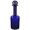 Large Vase Bottle in Blue Art Glass by Otto Brauer for Holmegaard, 1960s 1