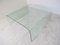 Glass Waterfall Side Table from Fiam, 1980s 3