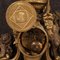 French Gilt Bronze and Antimony Clock, 1950s 4