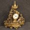 Französische Uhr aus Vergoldeter Bronze und Antimon, 1950er 11
