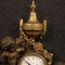 French Gilt Bronze and Antimony Clock, 1950s 8